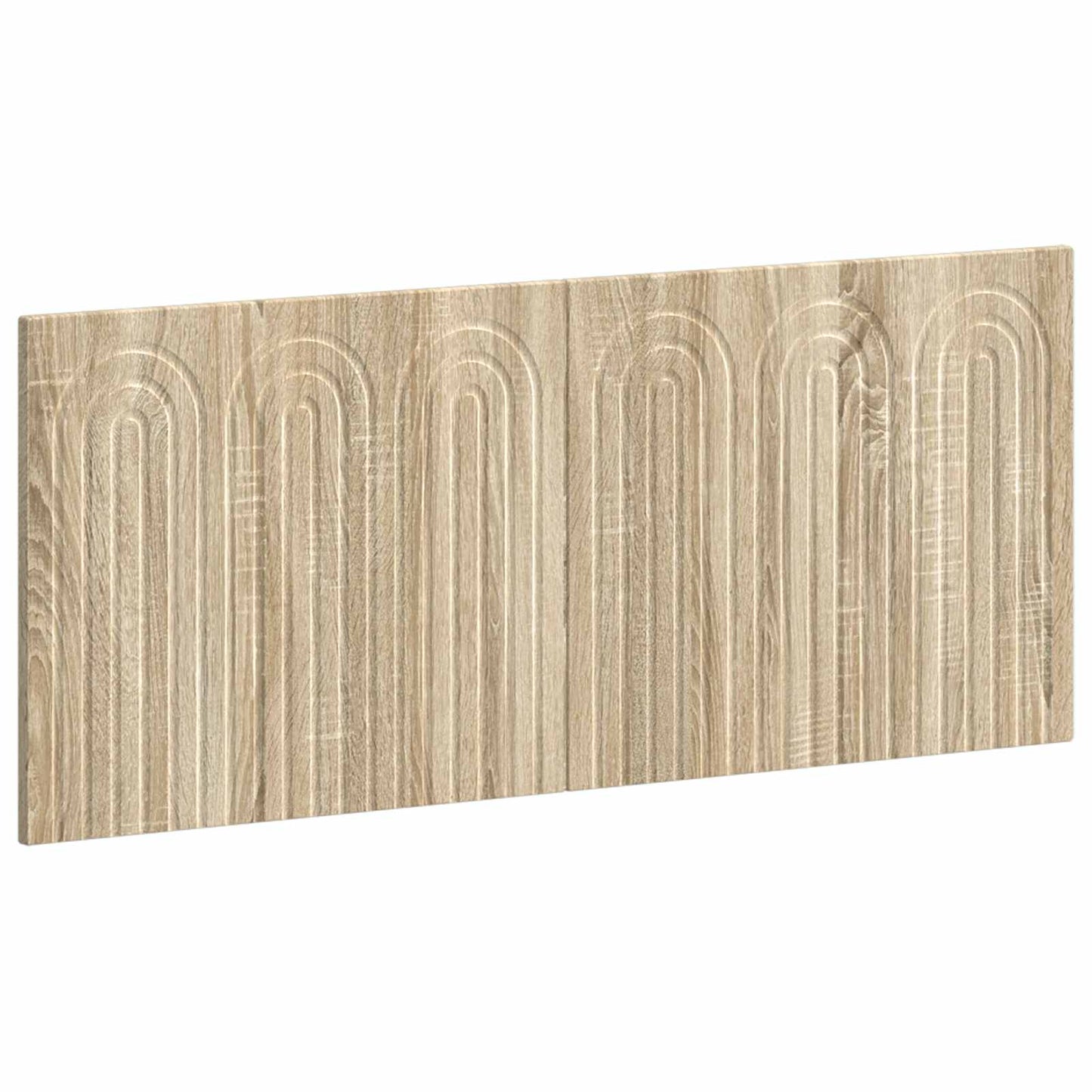 Wall Headboard Brown Engineered Wood 123 cm x 3 cm x 50 cm