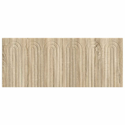 Wall Headboard Brown Engineered Wood 123 cm x 3 cm x 50 cm