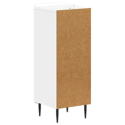 Bathroom Storage Cabinet White Slim 30x31x79.5cm