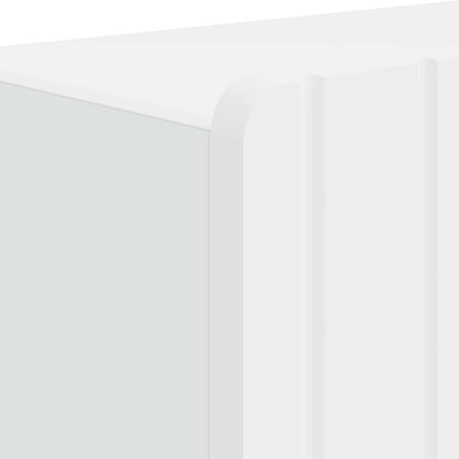 Bathroom Storage Cabinet White Slim 59.5x31x79.5cm