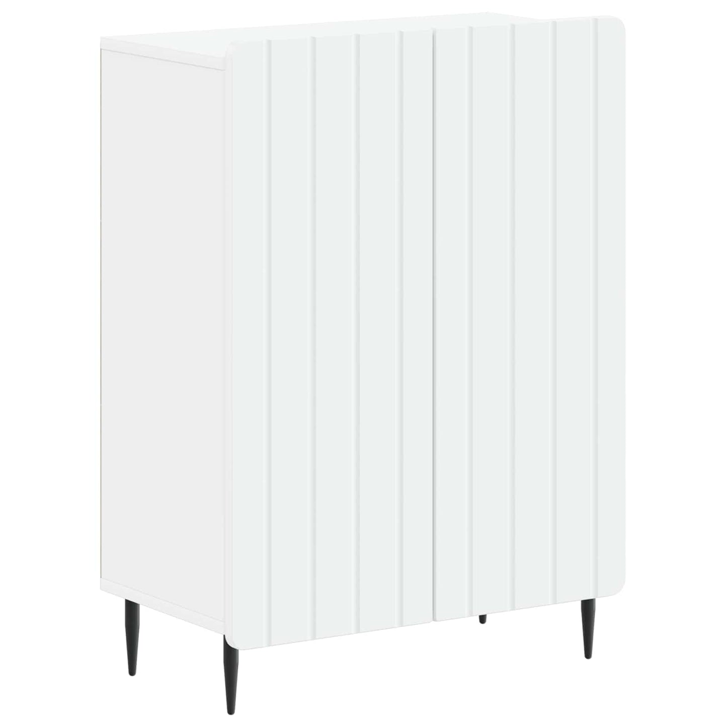 Bathroom Storage Cabinet White Slim 59.5x31x79.5cm