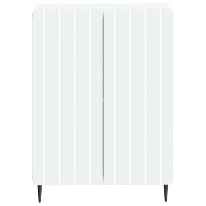 Bathroom Storage Cabinet White Slim 59.5x31x79.5cm