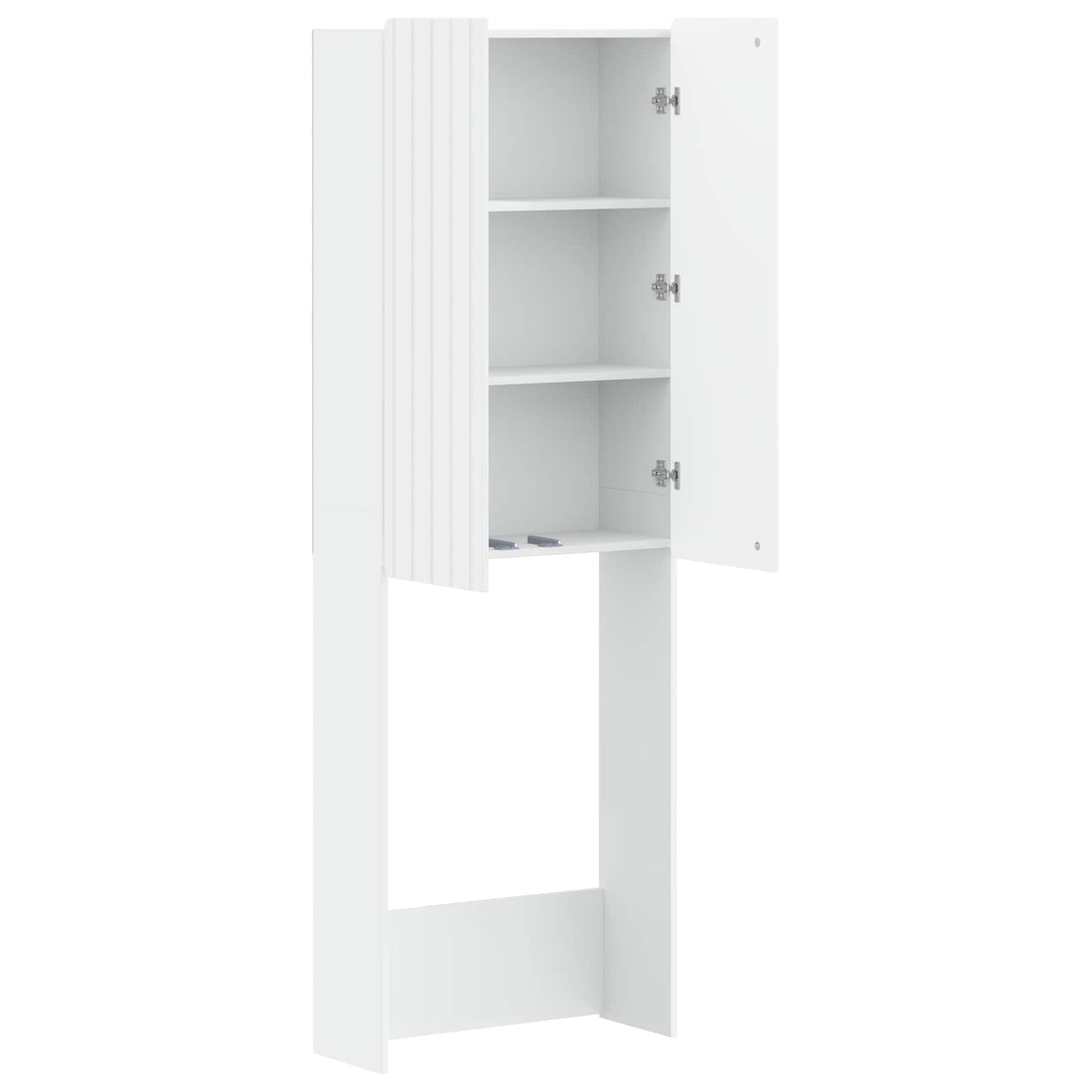 Bathroom Cabinet White Slimline 66 cm x 25.5 cm x 190 cm