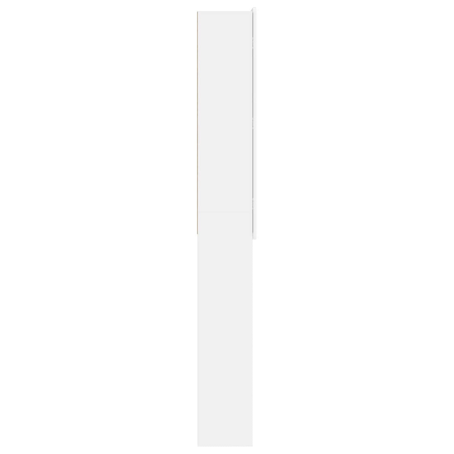 Bathroom Cabinet White Slimline 66 cm x 25.5 cm x 190 cm