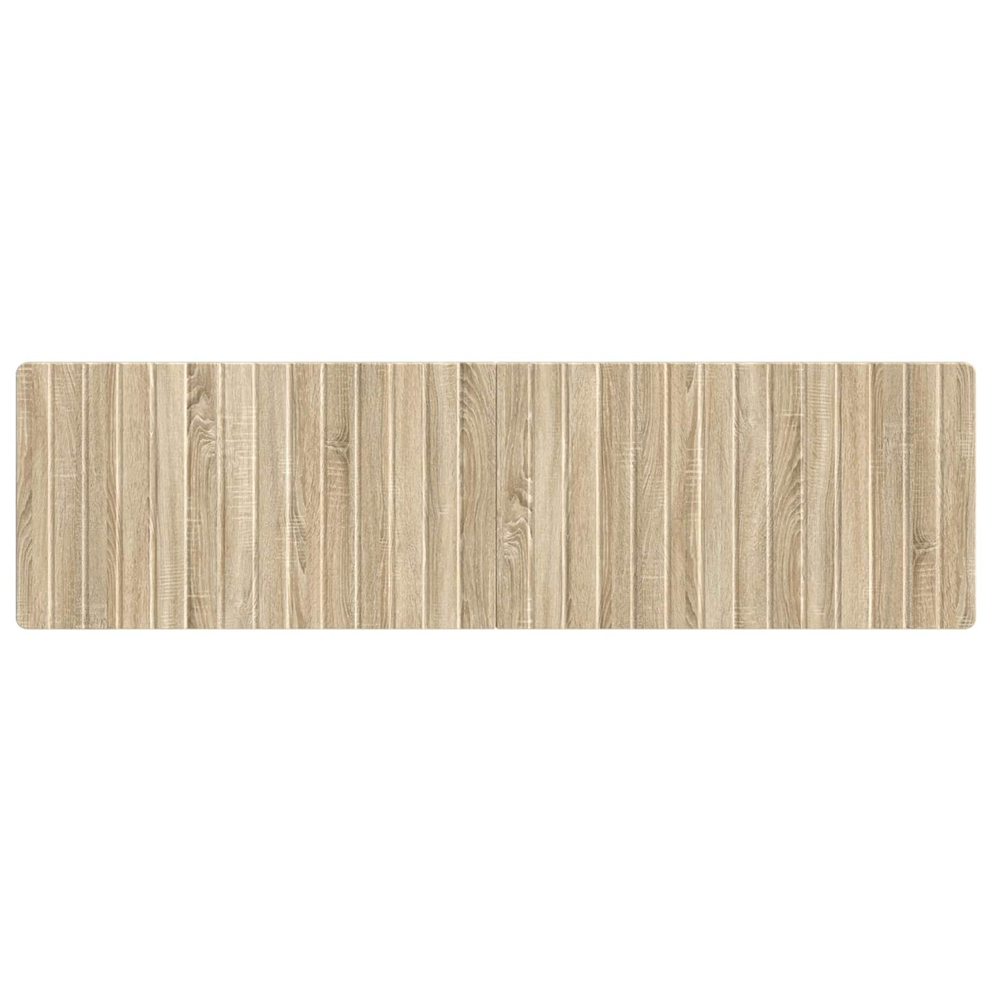 Wall Headboard Brown Engineered Wood 180 cm x 3 cm x 50 cm