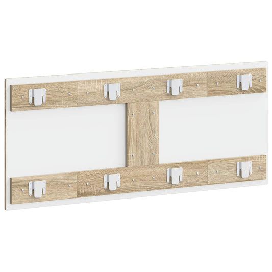 Wall Headboard Brown Engineered Wood 120 cm x 3 cm x 50 cm