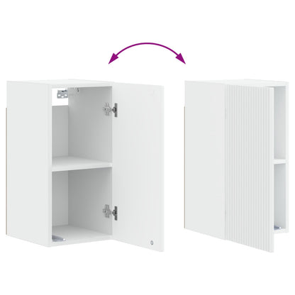 Bathroom Wall Cabinet White Slim 30x31x59cm