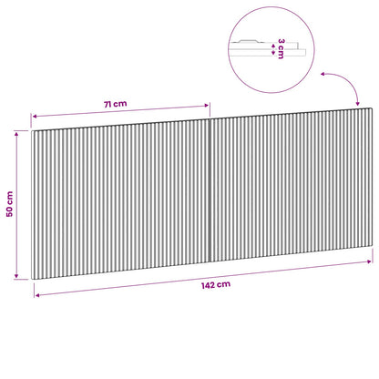 Wall Headboard Engineered Wood 140 cm x 3 cm x 50 cm