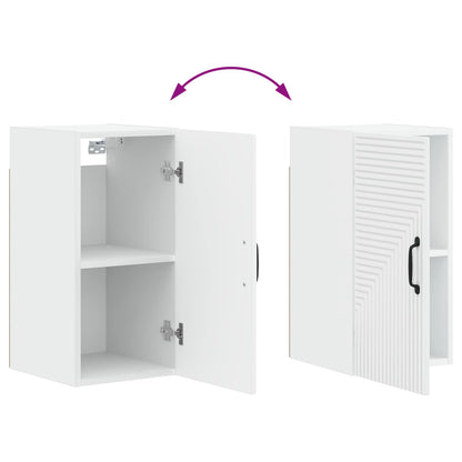 Bathroom Wall Cabinet White Compact 30x31x59cm