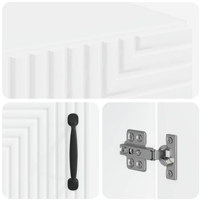Bathroom Cabinet White Storage 30 cm x 31 cm x 190 cm