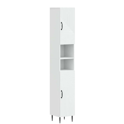 Bathroom Cabinet White Storage 30 cm x 31 cm x 190 cm
