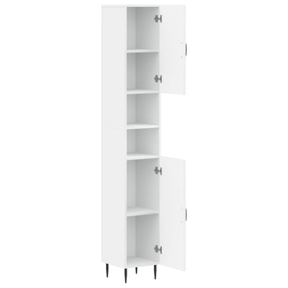 Bathroom Cabinet White Storage 30 cm x 31 cm x 190 cm