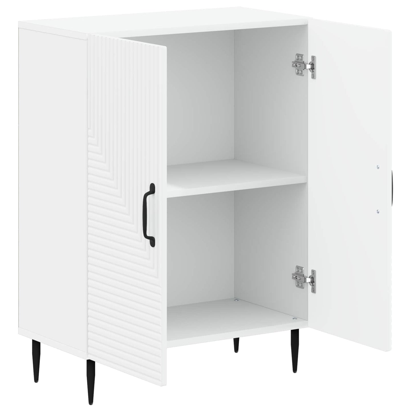 Bathroom Storage Cabinet White Modern 59.5x31x80cm
