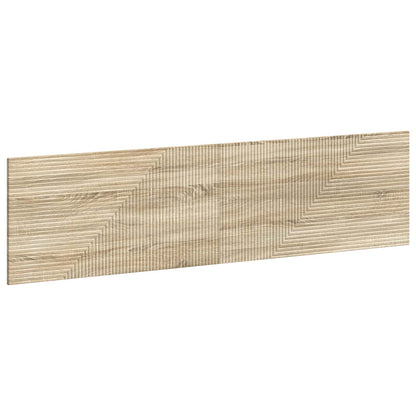 Wall Headboard Brown Engineered Wood 200 cm x 3 cm x 50 cm