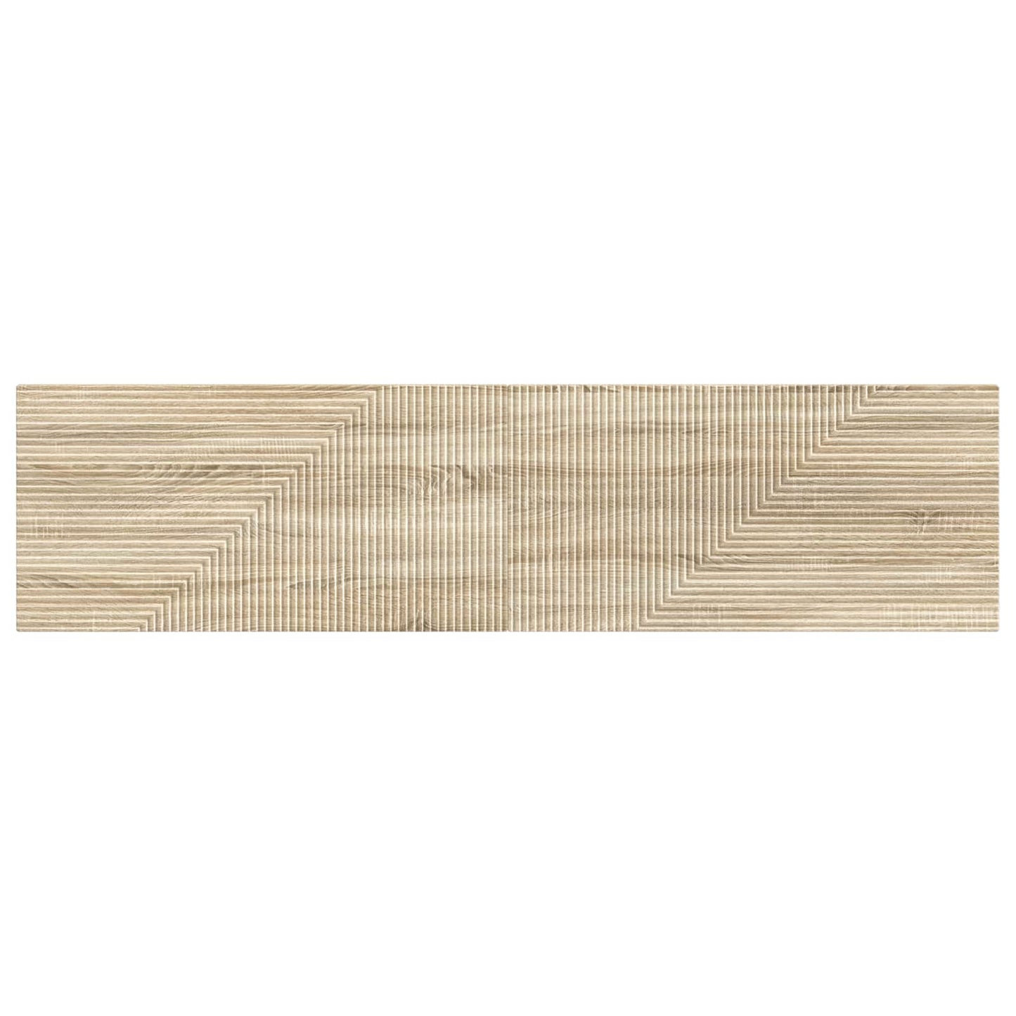 Wall Headboard Brown Engineered Wood 200 cm x 3 cm x 50 cm
