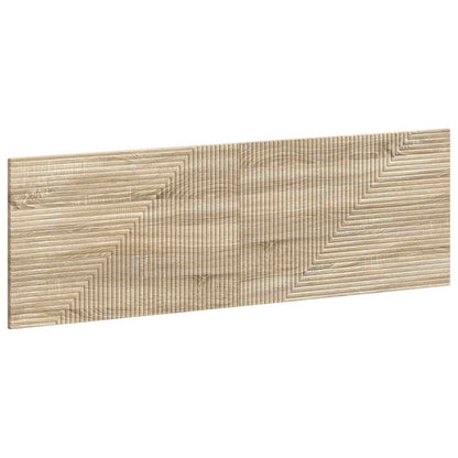 Wall Headboard Brown Engineered Wood 160 cm x 3 cm x 50 cm
