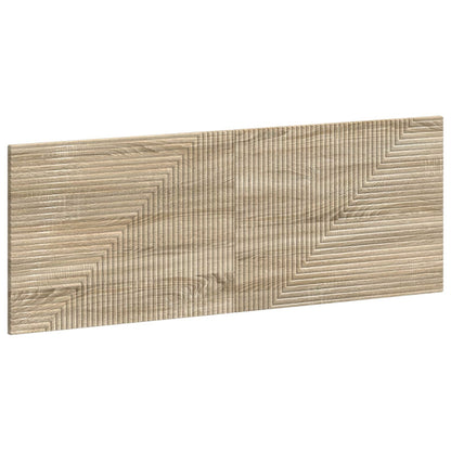 Wall Headboard Brown Wooden 140 cm x 3 cm x 50 cm