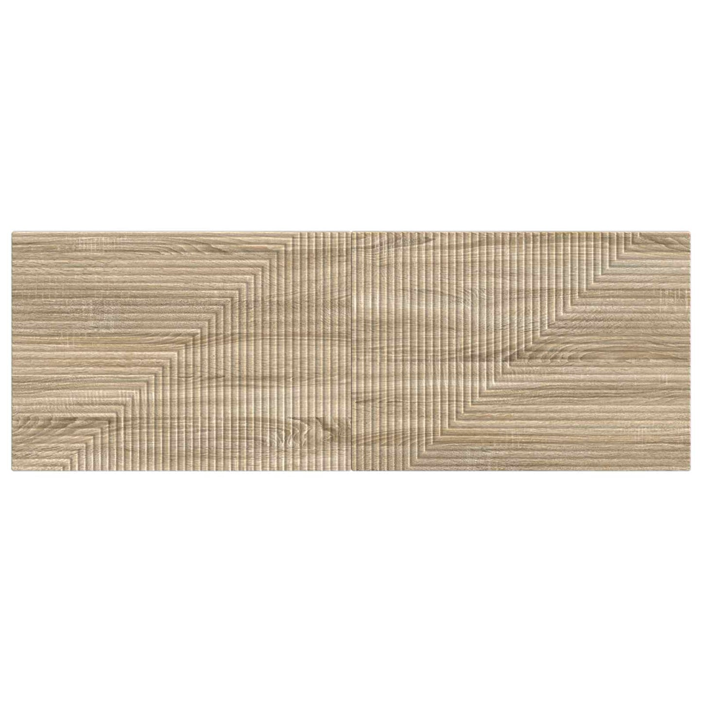 Wall Headboard Brown Wooden 140 cm x 3 cm x 50 cm