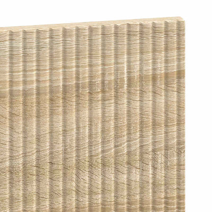 Wall Headboard Brown Wooden 100 cm x 3 cm x 50 cm