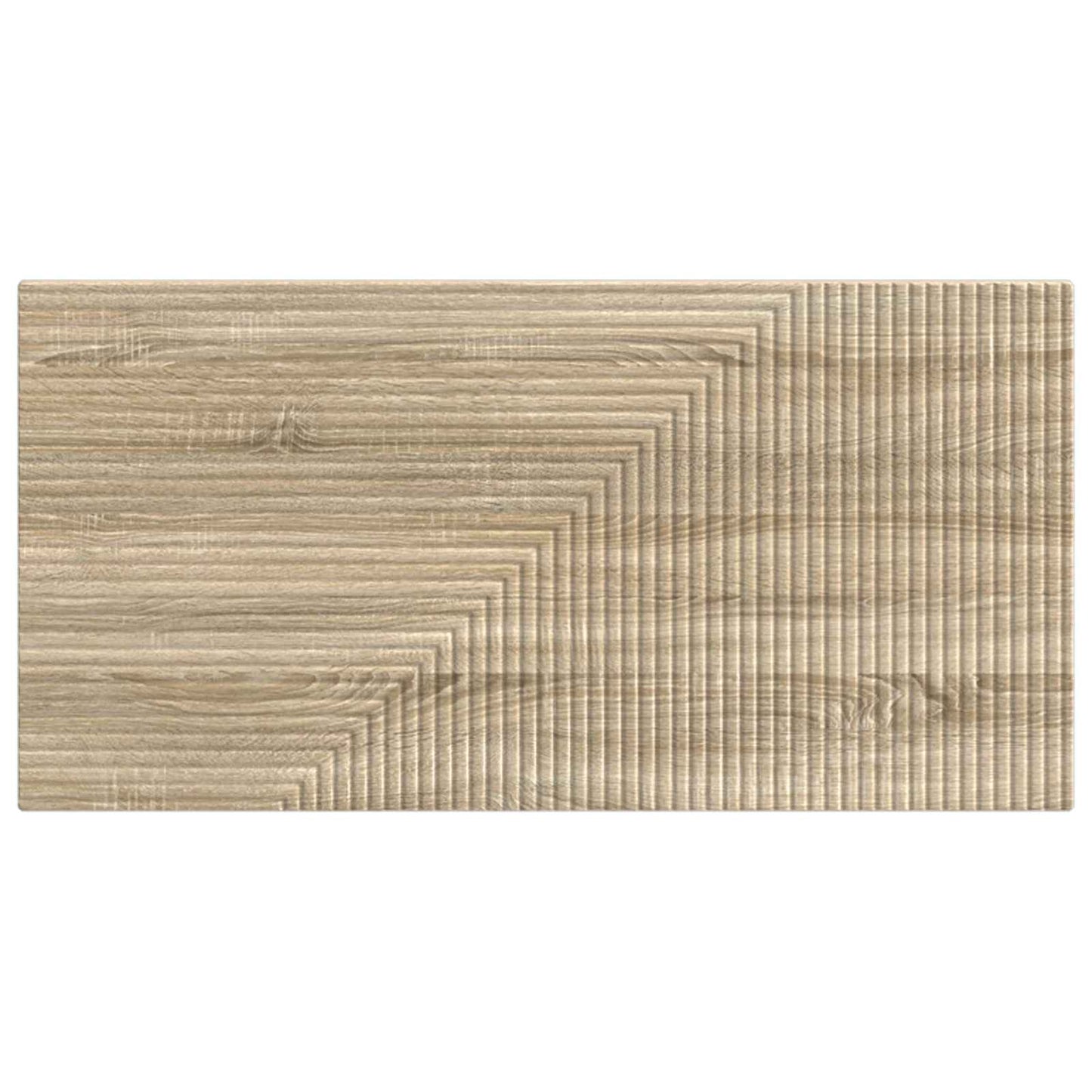 Wall Headboard Brown Wooden 100 cm x 3 cm x 50 cm