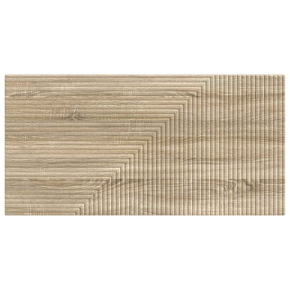 Wall Headboard Brown Wooden 100 cm x 3 cm x 50 cm