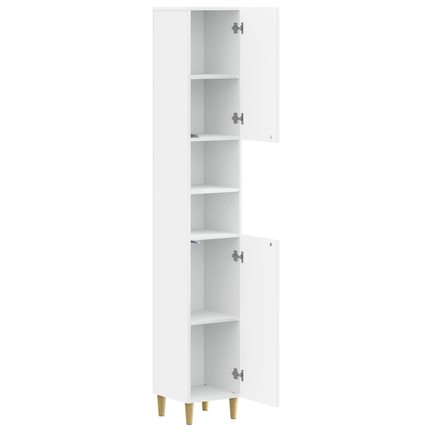 Bathroom Cabinet White Storage 30x31x190cm