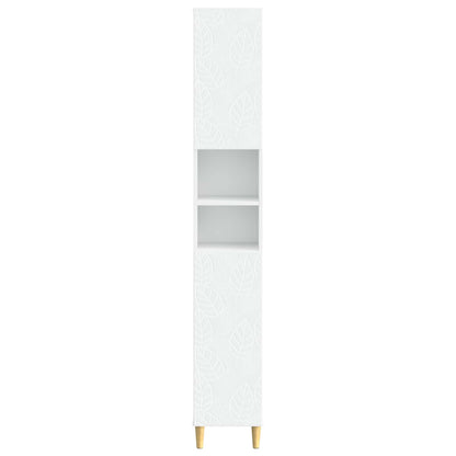 Bathroom Cabinet White Storage 30x31x190cm