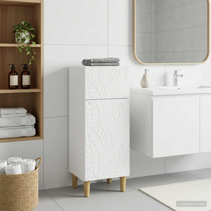 Bathroom Storage Cabinet White Slim 30x31x80cm
