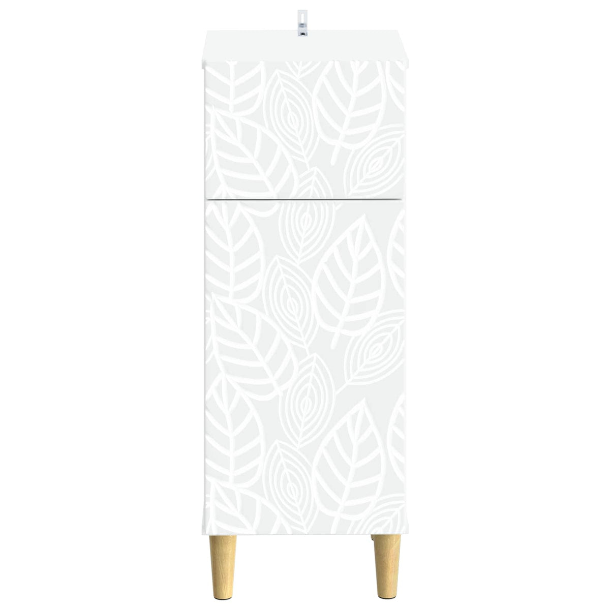 Bathroom Storage Cabinet White Slim 30x31x80cm