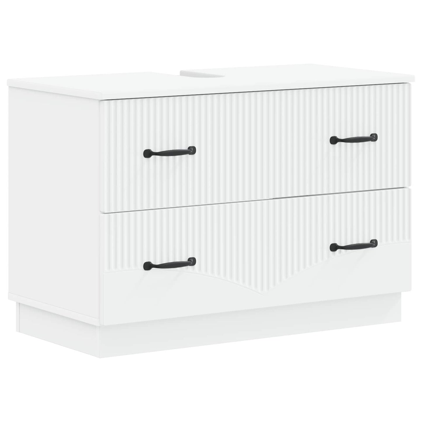 Bathroom Sink Cabinet White Modern 82x41x56cm