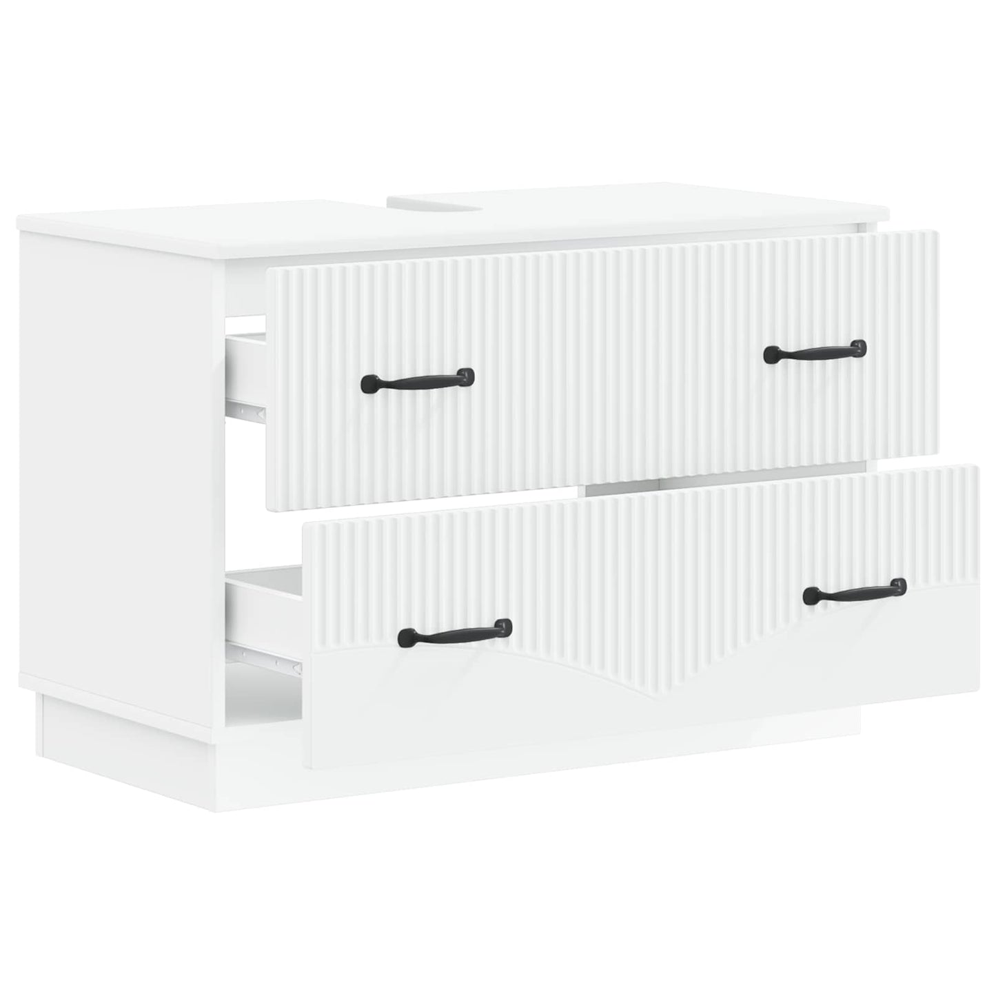 Bathroom Sink Cabinet White Modern 82x41x56cm