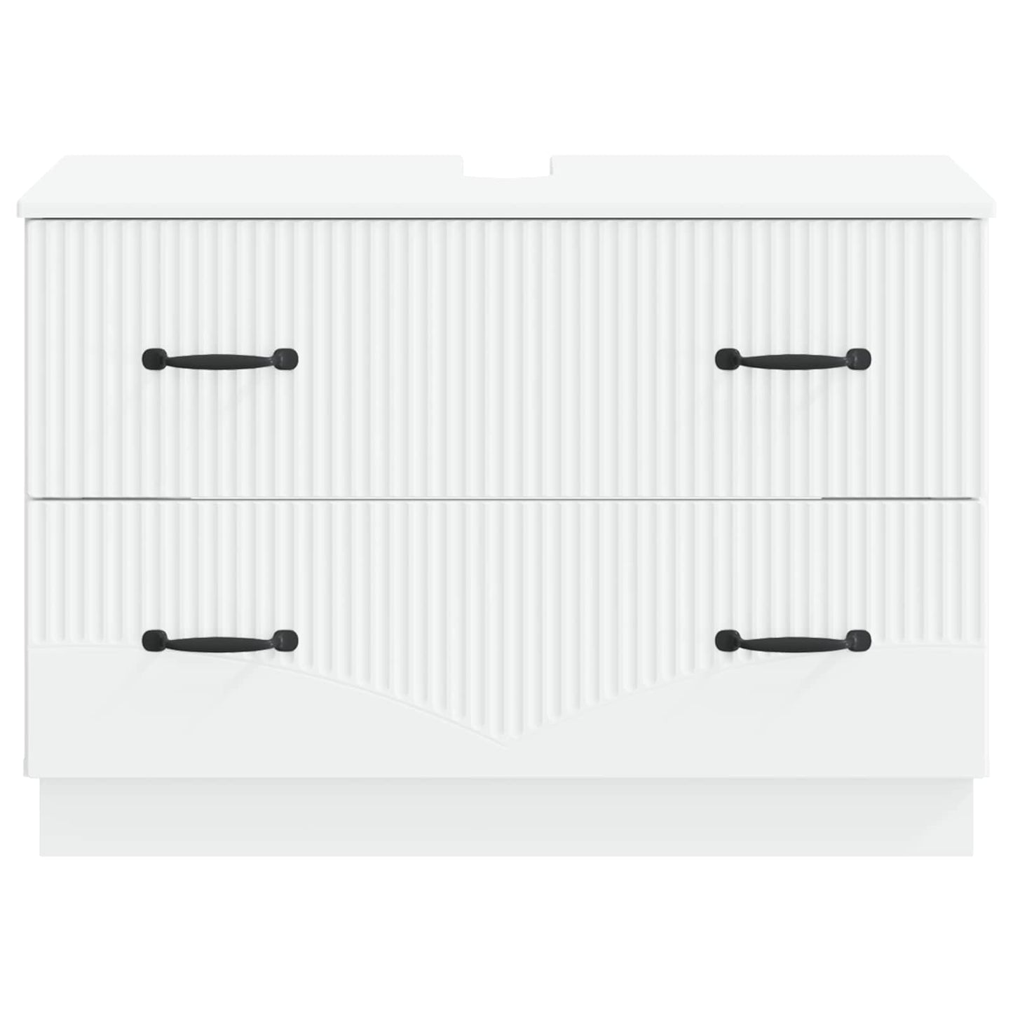 Bathroom Sink Cabinet White Modern 82x41x56cm