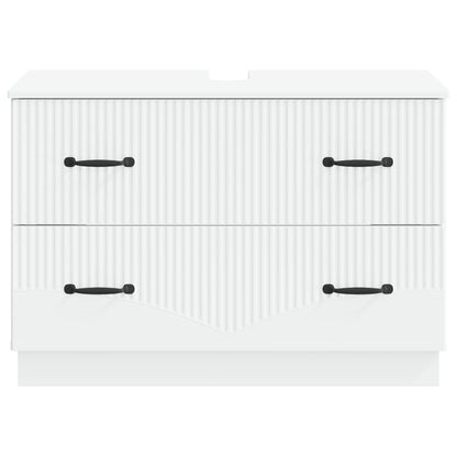 Bathroom Sink Cabinet White Modern 82x41x56cm