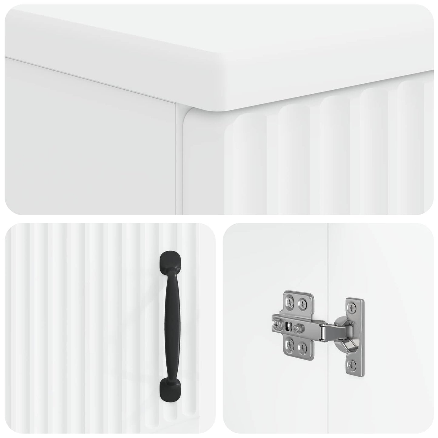 Bathroom Cabinet White Slim 30x31x187cm