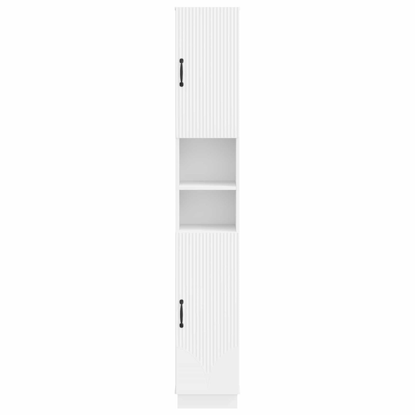 Bathroom Cabinet White Slim 30x31x187cm
