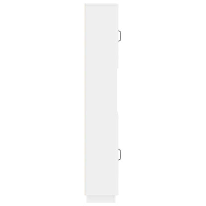 Bathroom Cabinet White Slim 30x31x187cm