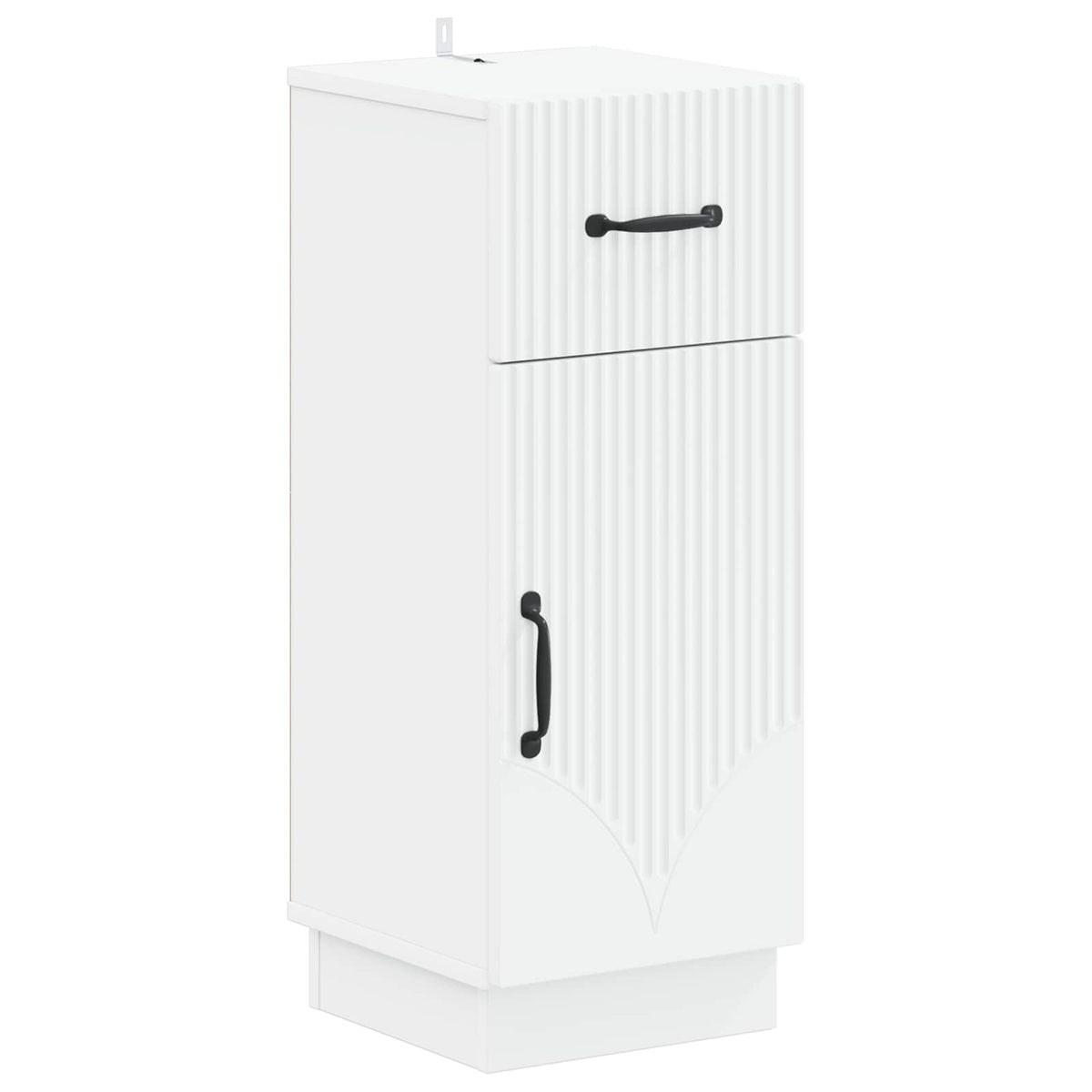 Bathroom Storage Cabinet White Slim 30x31x77cm