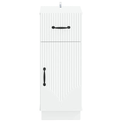 Bathroom Storage Cabinet White Slim 30x31x77cm