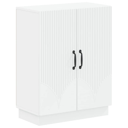 Bathroom Storage Cabinet White Slim 59.5x31x77cm