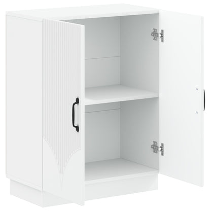 Bathroom Storage Cabinet White Slim 59.5x31x77cm