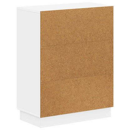 Bathroom Storage Cabinet White Slim 59.5x31x77cm