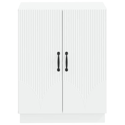 Bathroom Storage Cabinet White Slim 59.5x31x77cm