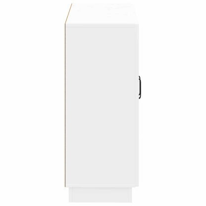 Bathroom Storage Cabinet White Slim 59.5x31x77cm