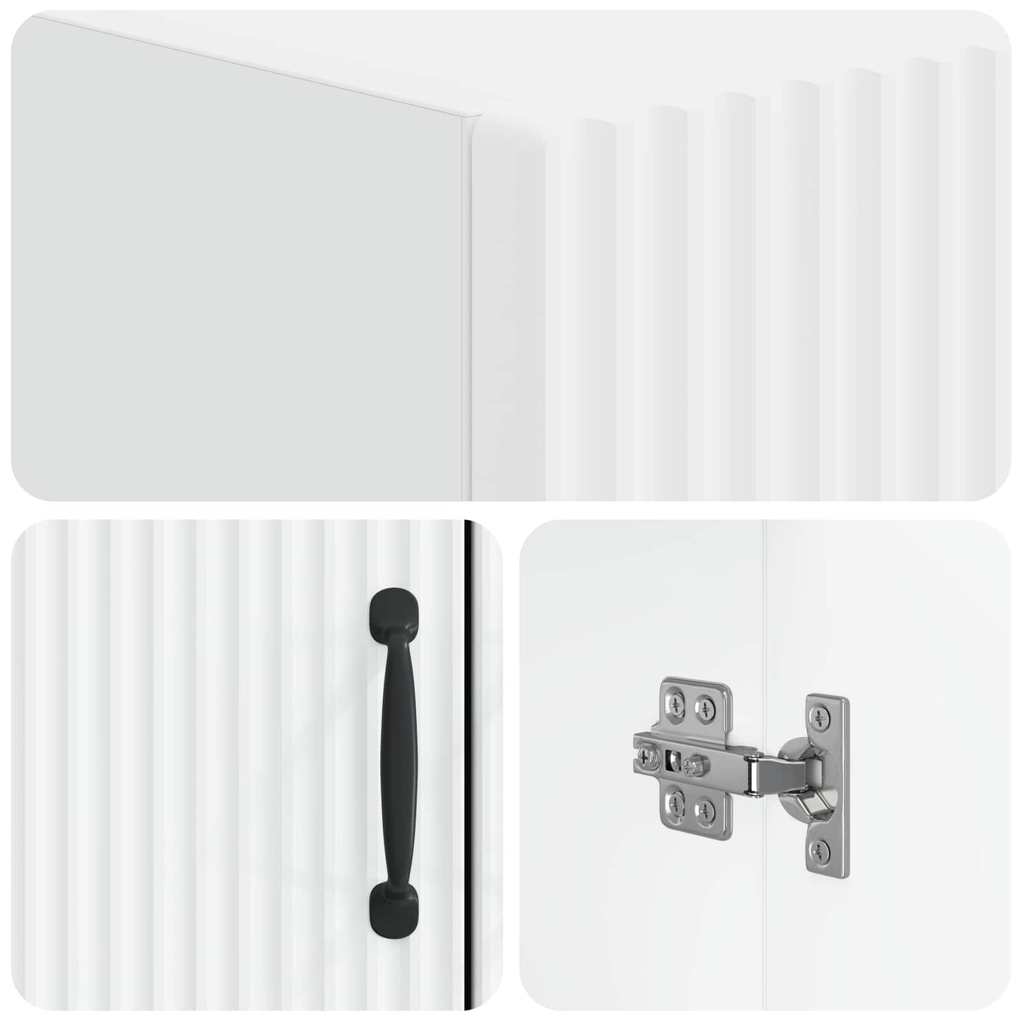 Bathroom Cabinet White Engineered Wood 66 cm x 25.5 cm x 190 cm