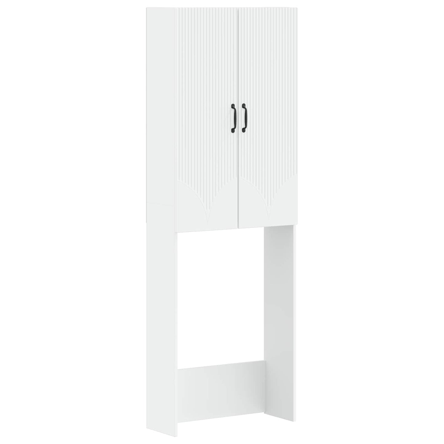 Bathroom Cabinet White Engineered Wood 66 cm x 25.5 cm x 190 cm