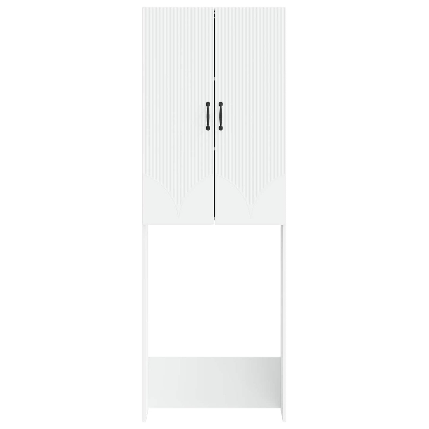 Bathroom Cabinet White Engineered Wood 66 cm x 25.5 cm x 190 cm