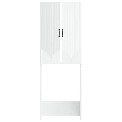 Bathroom Cabinet White Engineered Wood 66 cm x 25.5 cm x 190 cm