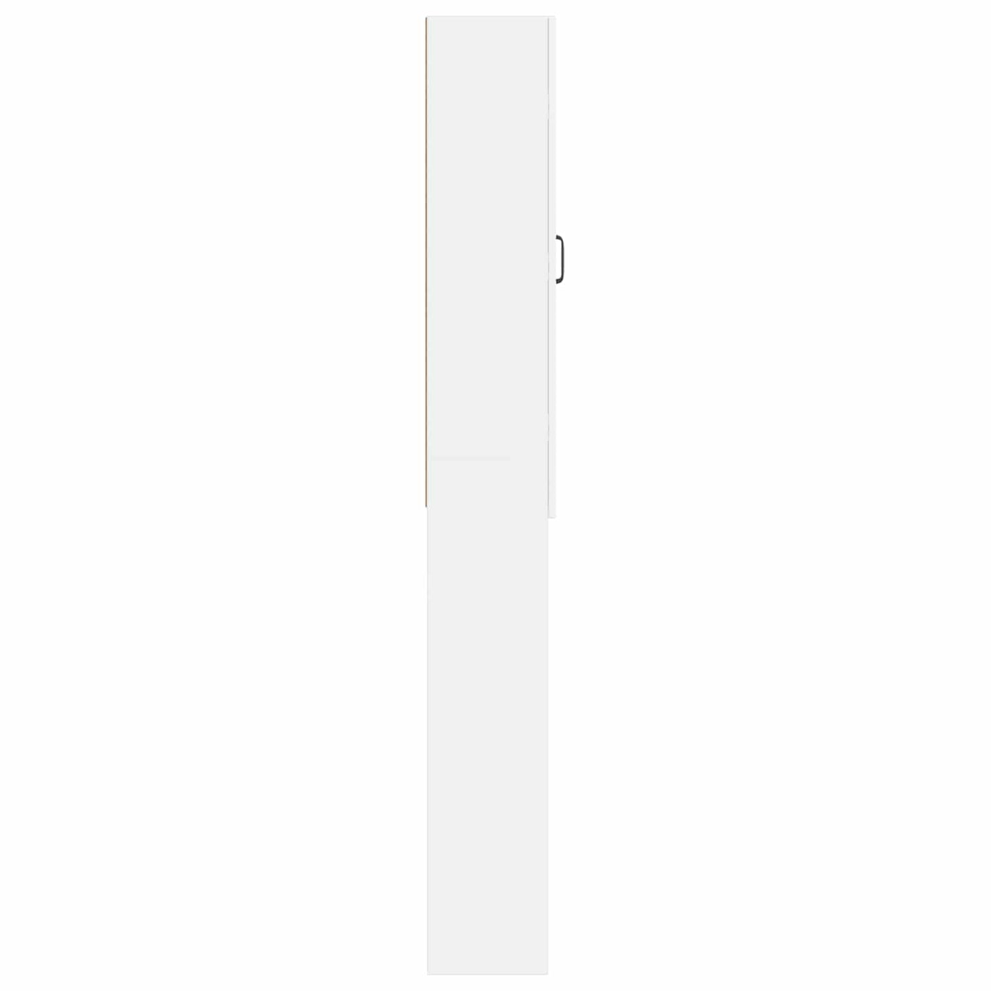 Bathroom Cabinet White Engineered Wood 66 cm x 25.5 cm x 190 cm
