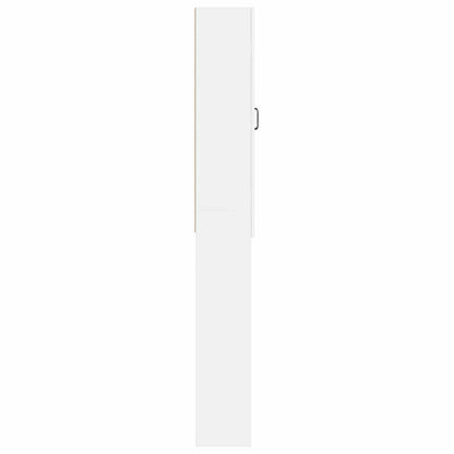 Bathroom Cabinet White Engineered Wood 66 cm x 25.5 cm x 190 cm