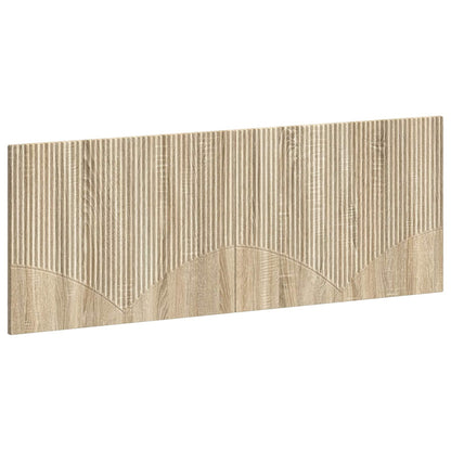 Modern Wall Headboard Brown 140 cm x 3 cm x 50 cm